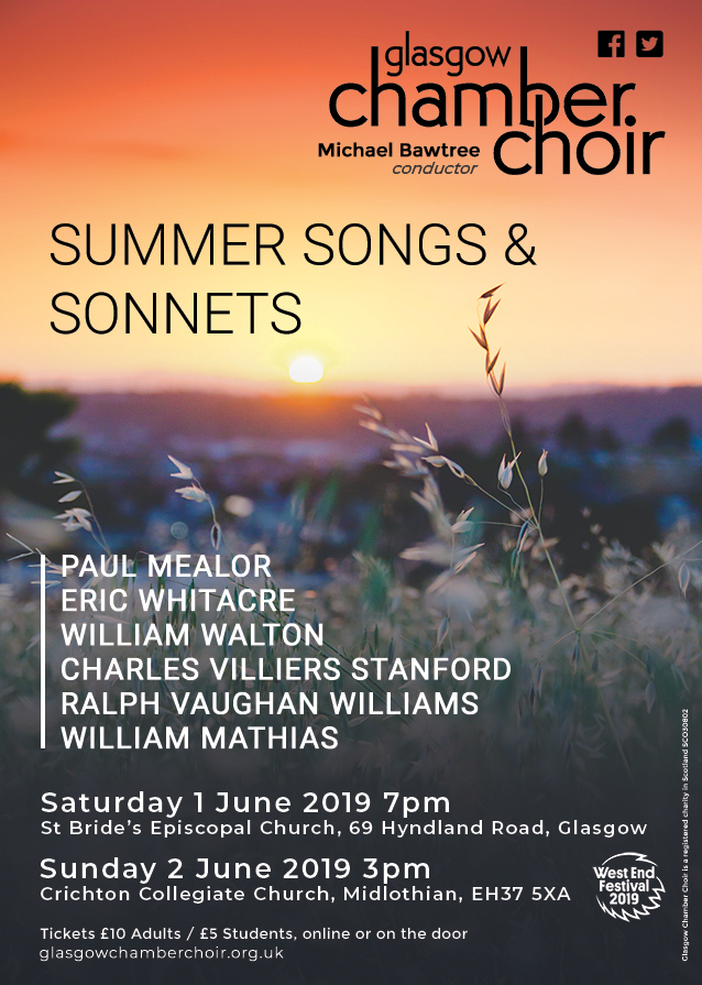 Summer Concert – Glasgow – Glasgow Chamber Choir